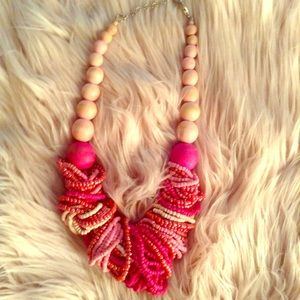 Pink Statement Piece Necklace